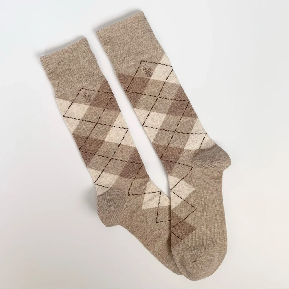NWOT Argyle Patterned long Socks